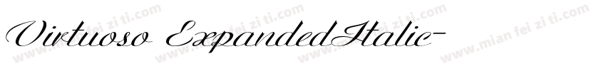 Virtuoso ExpandedItalic字体转换